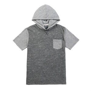 Toddler Boys Knitted Short Sleeve Hooded T-shirt